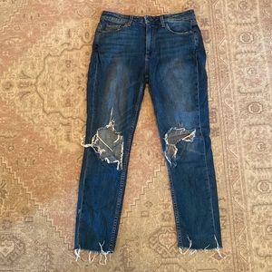 Paige ‘Carter’ High Rise Distressed Boyfriend Jeans